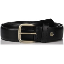 Leatherboss Genuine Leather Money Travel Men Black Belt Sizes 32 through 56 (32)