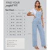 Hybrid & Company Women's Plus Size Denim Jean Blue Overalls
