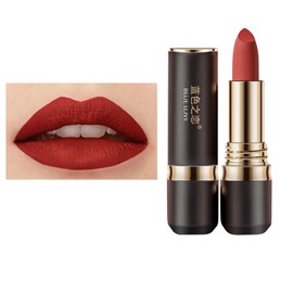 BLUE LOVE Long-Lasting Kiss-Proof Lipstick - Transfer-Resistant, Non-Fading Rich Color, Hydrating Formula for All-Day Wear, Essential Lip Cosmetics for Women (03 Brownish Red)
