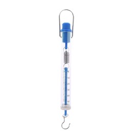 caralin Blue Spring Scale Balance Tubular 5N/500g Newton Dynamometer Clear Plastic for for Tension Measuremen