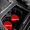BESULEN Car Cup Holder Coaster, 4 PCS Carbon Fiber Non-Slip