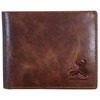BULL GUARD Mens RFID Blocking Bifold Wallet Soft Genuine Leather