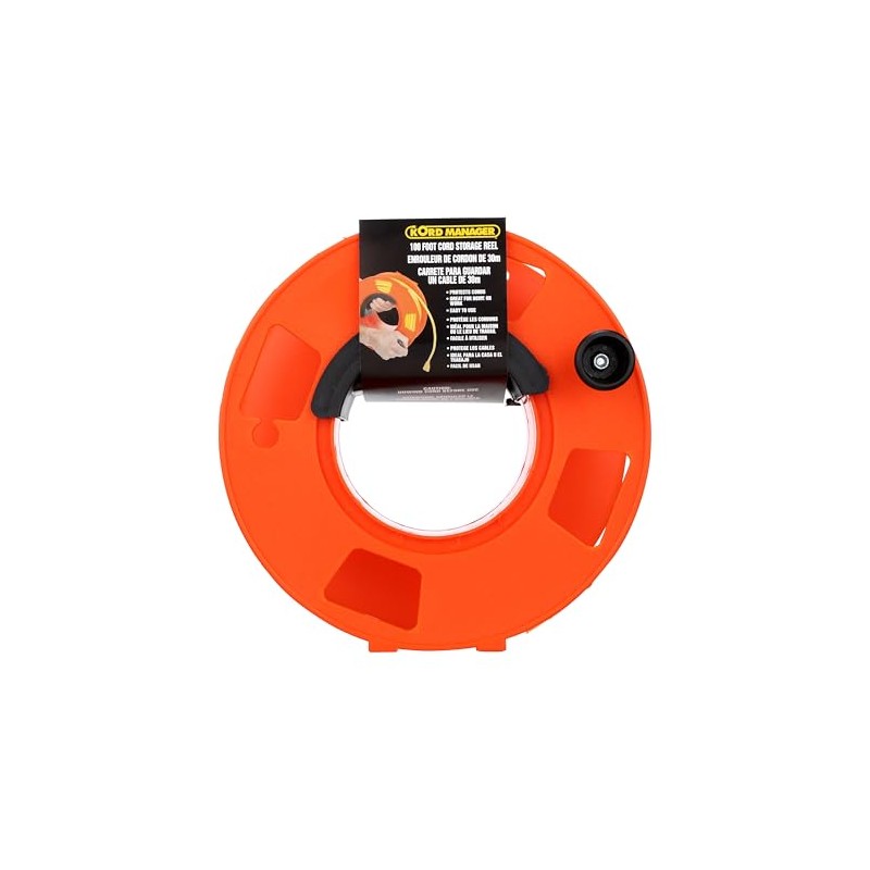 Bayco KW-110 Cord Storage Reel, No Cord, Orange