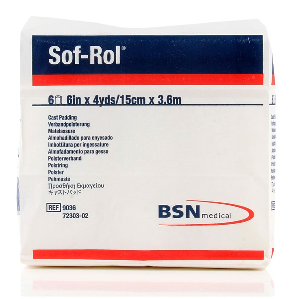 BSN 9036 6 in. x 4 yard Sof-Rol Cast Padding Synthetic Rayon&#44; 6 Rolls per Bag
