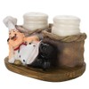 Cute Chef Statue Salt & Pepper Bottle Holder Ornaments Home
