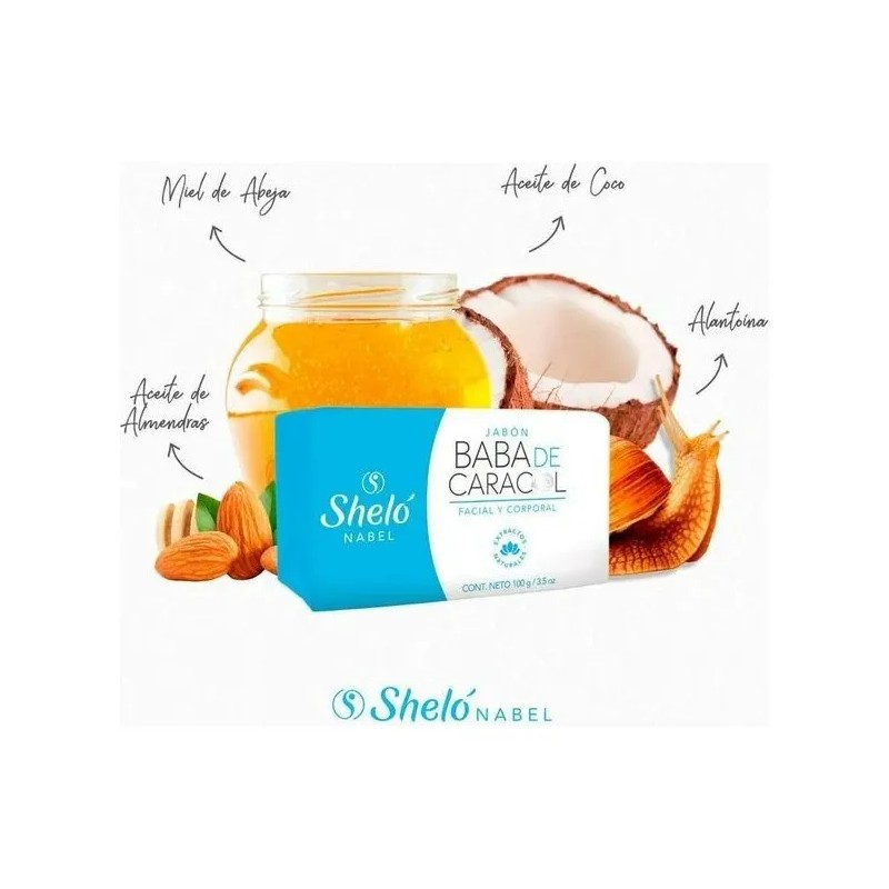 Crema Y Jabon Baba De Caracol + Colágeno Facial Shelo