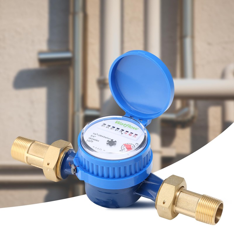 Watflow DN20 Water Meter 3/4" NPT, ISO4064 Certification Cubic Water