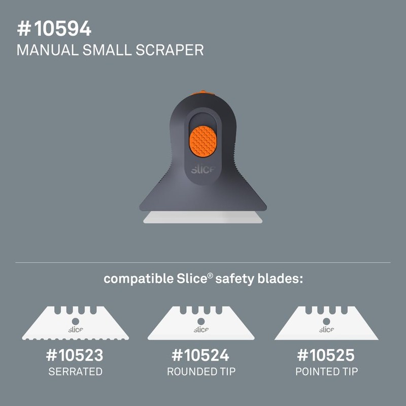 Slice 10594 Mini Scraper, Ceramic, Lasts 11x Longer Than Steel,