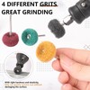40 PCS Double-Layer Buffing Pads, Multi-Grit Abrasive Wheels (80/150/240/400) for