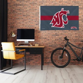 Rico Industries Bandera a rayas de Washington State Cougars – 3 x 5 pies