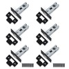 Bwintech 6 Pcs 65mm Iron Black Tubular Latch, Premium Mortice