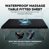 Waterproof Mattress Cover for Massage Table | Black Massage Fitted