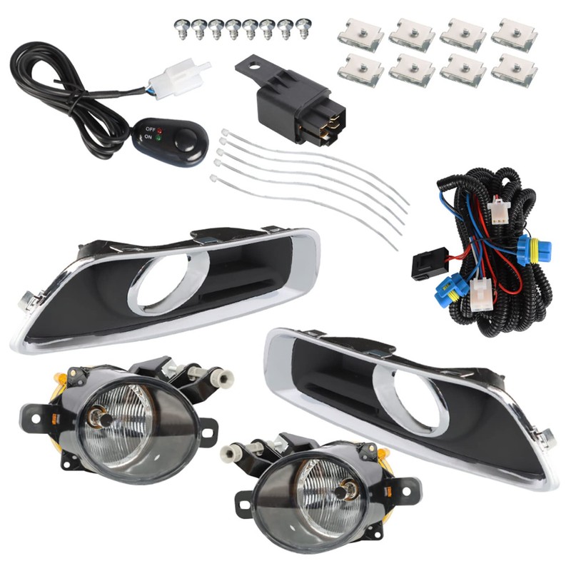 Silscvtt 2Pcs Fog Lights Assembly Replacement for 2013-2015 Chevy Malibu
