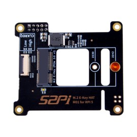GeeekPi M01 PCIe M.2 E-Key NVMe SSD PCIe Peripheral Board for Raspberry Pi 5, Support M.2 E-Key NVMe SSD 2230/2242