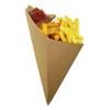 Eco Friendly, Fries Cardboard Cone With Built In Sauce Container,