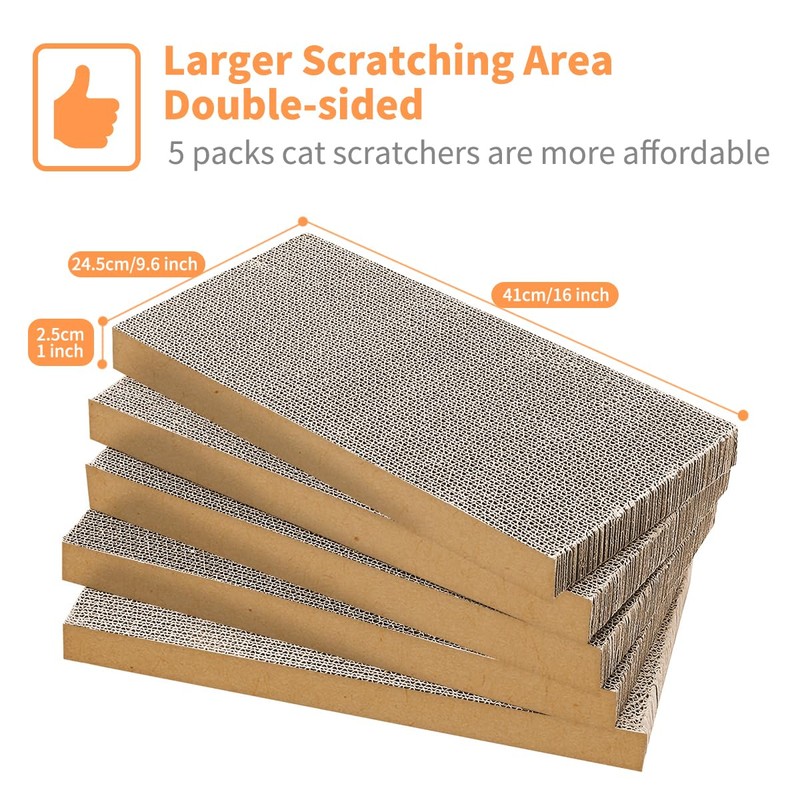 AGYM Cat Scratcher, 5 Packs in 1 Cardboard Box Cat