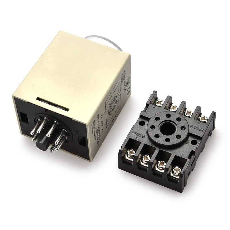 Baomain Time Relay AH3-3 DC 24V 60s 60 Seconds Timer