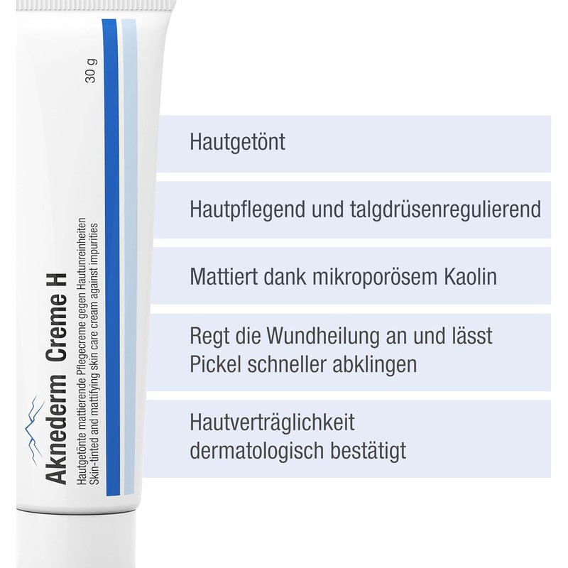 aknederm Creme H 2 x 30 g - Skin Tinted