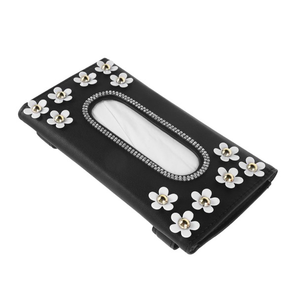 Gatuida Car Tissue Holder PU Leather Flower Design Napkin Box