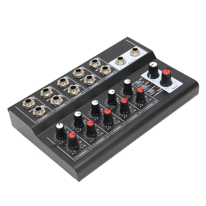 10 Channel Mixer Low Noise Stereo Line Mixer with 2