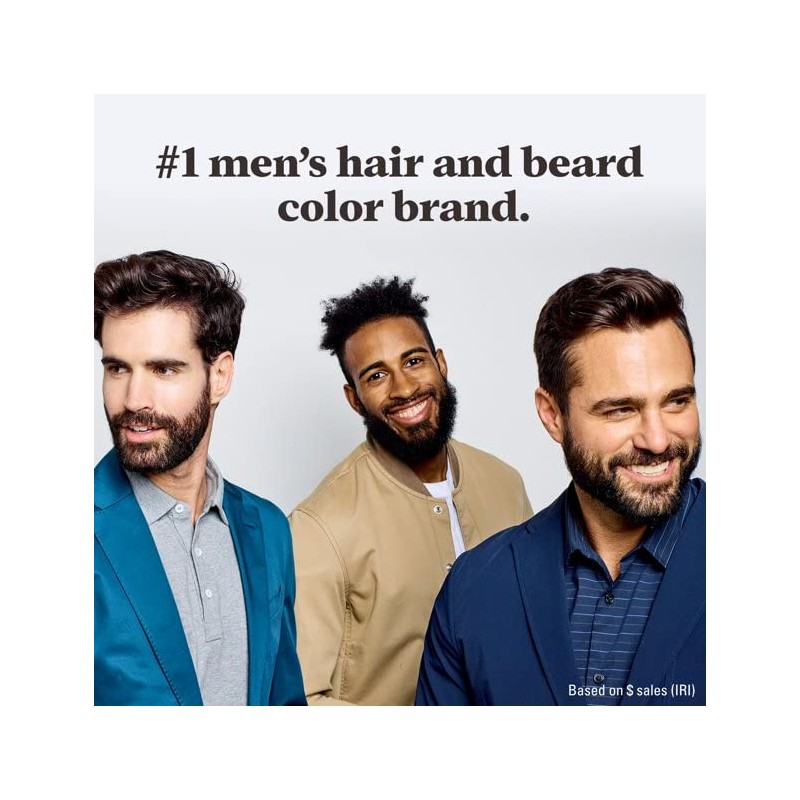 JUST FOR MEN Color Gel Mustache & Beard M-45, Dark