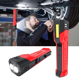 Work Light for Mechanic, Rechargeable 2500mAh LED Work Light with 160° Swivel Head and Magnetic Base, 7 Lighting Modes and Hooks, Portable Magnetic Flashlight for Car Repair, Inspection, Garage.