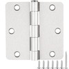 18 Pack Satin Nickel 3.5 Inch x 3.5" 1/4" Radius