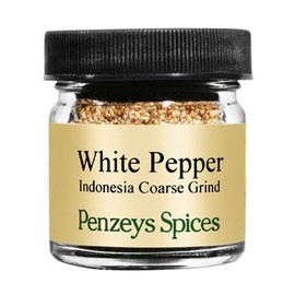 White Pepper Coarse By Penzeys Spices 0.9 oz 1/4 cup jar (Pack of 1)