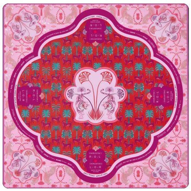 High-End Abstract Art Mahjong Mat Silent Thickened Rubber Table Pad