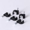 FSSTUD 100 Pcs 8mm Drip Irrigation Hose Clips Tubing Mounting