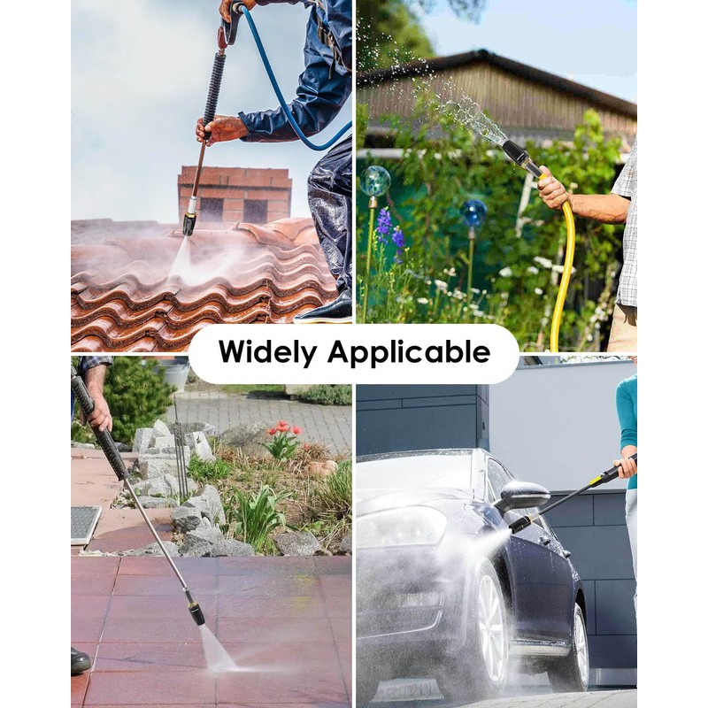 Adjustable Downstream Soft Wash Nozzle for Pressure Washer 3-7 GPM,