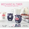 2Pcs Cartoon Calf Kitchen Timer Mechanical Countdown Timer for Cooking