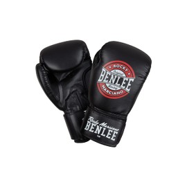 Benlee Boxing Gloves Faux Leather Pressure, Colour: Black/Red/White, Size: 6 oz