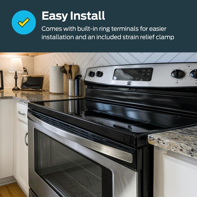 Eastman 5 Feet Electric Range Cord, 50 Amps 3-Prong Wire,