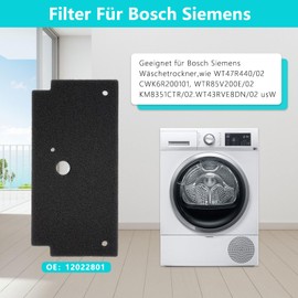 Set of 4 Dryer Filters for Bosch Siemens Heat Pump Dryer 12022801, 292 x 142 x 19 mm Sponge Filter Mat, Heat Pump Dryer Filter, Tumble Dryer Base Filter