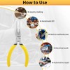 BOOSDEN 5" Needle Nose Pliers, Long Nose Pliers Set with