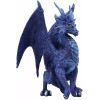 Ruth Thompson Fantasy Blue Check Mate Dragon With Majestic Horns