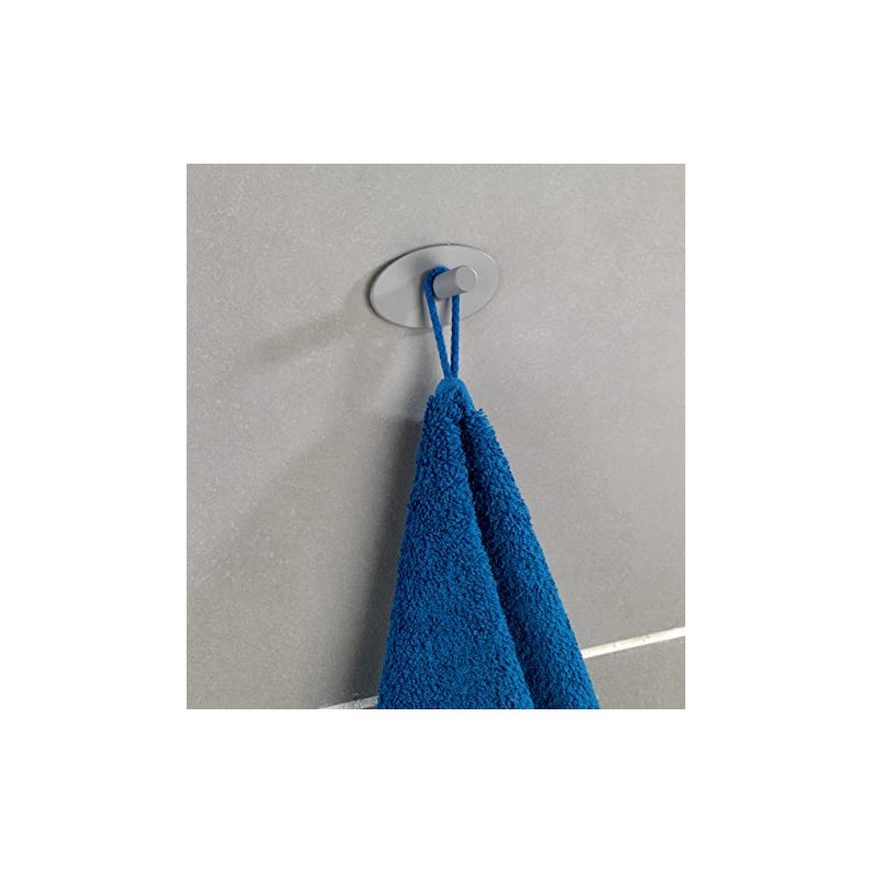Wenko 22935100 Wall Hook Piceno, Stainless Steel, Grey, 9.5 x