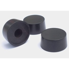 Musical String Guitar Volume Control Knobs Ebony Wood Radio Style pack of 3