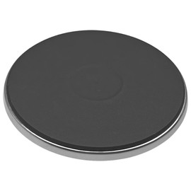 VIOKS Hotplate 180 mm 1500 W 230 V Replacement for EGO 12.18453.002 - Ground Hob with 8 mm Chrome Rim and 4 Screw Connections for EH EK EKM EM KKS Hobs