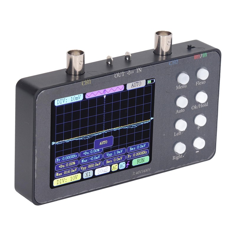 Digital Oscilloscope Portable Dual Channel 3.2 Inch Digital Automotive Oscilloscope