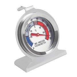 Refrigerator Thermometer Large Dial, Freezer Thermometer -30-30 Deg ℃/-20-80 Deg ℉, Fridge Thermometer by Stainless Steel, Thermometer for Fridge Suitable for Refrigerators and Freezers (10pcs)
