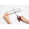 Durable Magnetic C Profile with Labels 200 x 40 mm