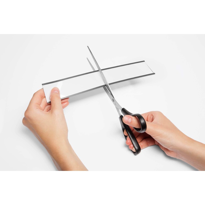 Durable Magnetic C Profile with Labels 200 x 40 mm