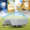Pop Up Camper Cover 12'-14', Folding Camper Tent Trailer Cover，Extra-Thick