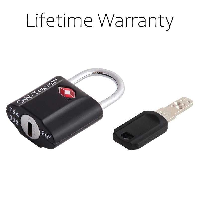 OW-Travel TSA Approved Luggage Locks Padlocks (2 Pack) Suitcase Locks