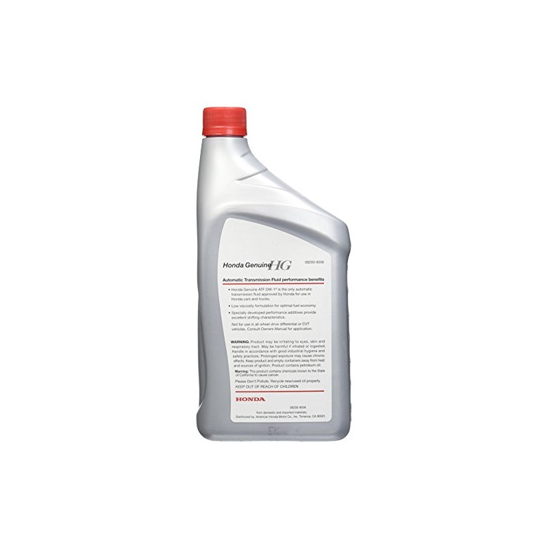 Honda - 08200-9008 DW-1 Automatic Transmission Fluid, 1 quart, Pack