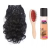 Sarla Kit Set Extensiones De Cabello Clips + Cepillo +desenredante