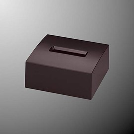 kokusai kako (国際化工) mellina (メリーナ) Half Tissue Box W14.8×D13.9×H6.7 cm (5.8×5.5×2.6 inches) Brown "Monochrome (モノクローム)" M805 BN Made in Japan