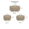 Cornasee Stretch Round Ottoman Cover,Footstool Slipcover Storage Stool Furniture Protector